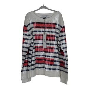 Little Marc Jacobs Sequin Striped Sweater Kids Size 10 Preppy Holiday Designer